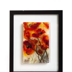 Kristen Dukat (Findlay, OH) Art & Artists Kristen Dukat "Poppies" Fused Glass Picture