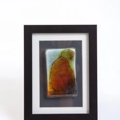 Odette Monaghan (Findlay, OH) Odette Monaghan "Single Pear II" Fused Glass Picture