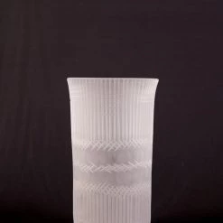 Brien Strancar (Toledo, OH) Brien Strancar Cut Glass Cylindrical Vase (Large) Art & Artists