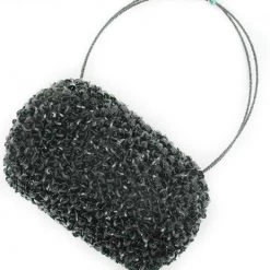 Clothing & Accessories Suzie Blue Black Sequin Barrel Bag