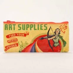 Just For Laughs BlueQ "Art Supplies" Pencil Case
