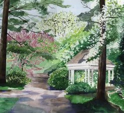 Findlay Art League (Barb Hahn) Barb Hahn: “Gazebo” Fine Art Print