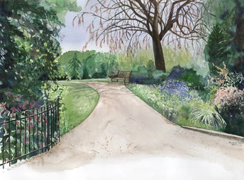 Findlay Art League (Barb Hahn) Barb Hahn: “Path In Bath” Fine Art Print Art & Artists 1 Findlay Art League (Barb Hahn) Barb Hahn: “Path In Bath” Fine Art Print Art & Artists