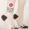 BlueQ Women's Crew Socks "Don't Make Mommy Be A Bitch"