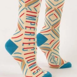 BlueQ Women's Crew Socks "Imperfectionist" Clothing & Accessories
