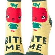 Clothing & Accessories BlueQ Women's Ankle Socks: Bite Me