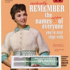 BlueQ Breath Spray "Instantly Remember Everyone You've Ever Slept With" Just For Laughs