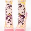 BlueQ Women's Ankle Socks: This Girl Takes No Shit