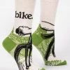 BlueQ Women's Crew Socks: Bike. Clothing & Accessories