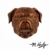 Michael Healy Door Knocker: Oiled Bronze Cast Aluminum Dog Knocker (Bulldog) Household