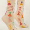 BlueQ Women's Crew Socks "These Are My Dressy Socks" Clothing & Accessories