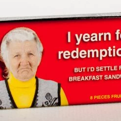 Household BlueQ Gum: I Yearn For Redemption (but I'd Settle For A Sandwich)