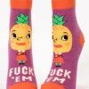 BlueQ Women's Ankle Socks: Fuck 'Em Clothing & Accessories