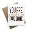Just For Laughs Tiramisu Card: You Are Fucking Awesome