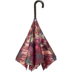 Clothing & Accessories Galleria Reverse Close Umbrella (Monet's "Garden Path")