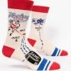 BlueQ Men's Crew Socks: Hockey Not Just A Game