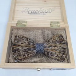 Clothing & Accessories Brackish Feather Bow Tie: Nectar Model