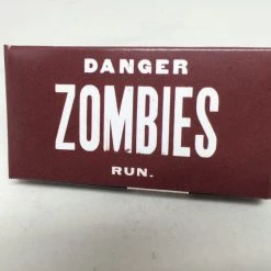 BlueQ Gum: Danger Zombies. Run.