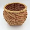 Ann DePriest Sweet Annie Red & Natural 1-2-3 Twill Handmade Basket Art & Artists