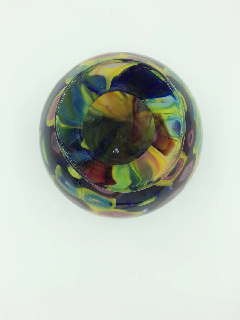 Brien Strancar (Toledo, OH) Brien Strancar Round Murrini Vase 2 Brien Strancar (Toledo, OH) Brien Strancar Round Murrini Vase