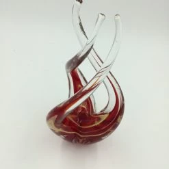 Objects Of Desire Artful Living Red And Yellow Blown Glass Abstract Fire Sculpture Art & Artists
