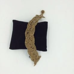 Suzie Blue Bronze Plaited Bracelet