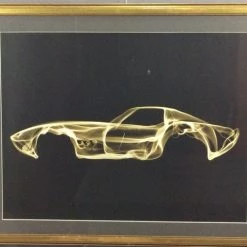 Octavian Mielu Corvette C3 Fantasy Car Framed Print Art & Artists