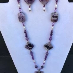 Kimberly Vaughn Amethyst Necklace & Earring Set