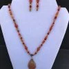 Kimberly Vaughn (Findlay, OH) Art & Artists Local Artist Of The Week: Kimberly Vaughn-Picasso Jasper & Carnelian Sunstone Necklace And Earring Set