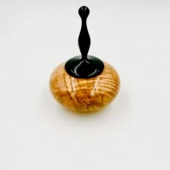 Richard Ruehle (Findlay, OH) Art & Artists Local Artist Of The Week: Richard Ruehle-Small Hollow Ambrosia Maple Vessel W/Ebony Lid