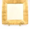 Caspari Gold Square Dinner Plate