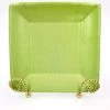 Household Caspari Green Square Salad/Dessert Plate