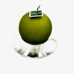 Argenesi Round Candleholder With Ball Candle Household
