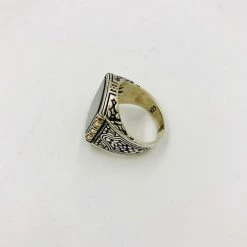 Objects Of Desire Artful Living Men's Silver & Gold Onyx Ring (9)