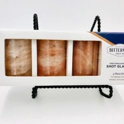 Bitterman Set Of 4 Hymalayan Pink Salt Shot Glasses Household
