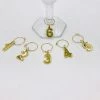 Household True Wine Glass Charms 14k Gold