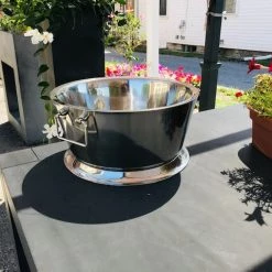 Objects Of Desire Artful Living Household 17" Diameter Double Walled Stainless Steel Beverage/Ice Tub