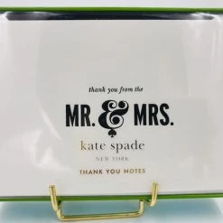 Kate Spade New York Luxury Brands Kate Spade "Mr & Mrs. Thank You" Note Card Set-