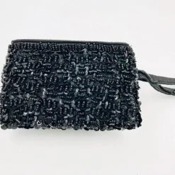 Suzie Blue Small Black Beaded Purse Clothing & Accessories