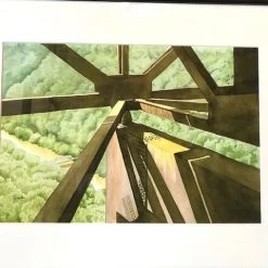 Findlay Art League (Janealla Killebrew) Art & Artists Janealla Killebrew: "Under The Bridge, Over The Bridge" Reproduction Print