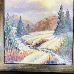 Art & Artists Fr. Vincent Petersen: "Winter Croft" Acrylic Painting (2020)