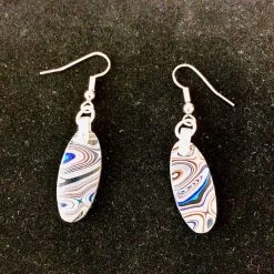 Dean Robertson: "Fordite" Earrings