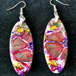 Dean Robertson: Medium Cholla Cactus And Resin Earrings