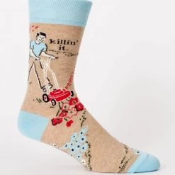 BlueQ Men's Crew Socks: Killin' It Clothing & Accessories