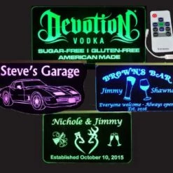 Objects Of Desire Artful Living Customizable LED Signs And Night Lights Household