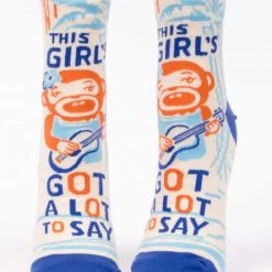 BlueQ Women's Ankle Socks: This Girl's Got A Lot To Say