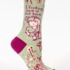 Clothing & Accessories BlueQ Women's Crew Socks: I Fucking Love It Out Here