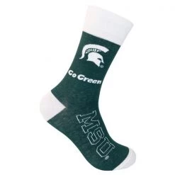 Funatic Collegiate Socks: Michigan State Trojans Clothing & Accessories