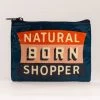 Just For Laughs BlueQ Natural Born Shopper Coin Purse