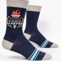 Clothing & Accessories BlueQ Men's Crew Socks: Olympic Long Sleeper